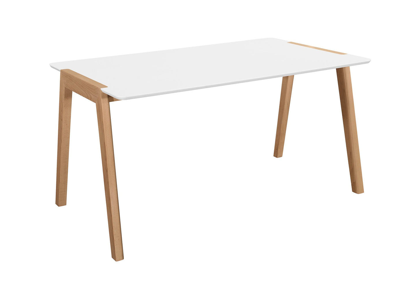 Misa White/Natural 5pc Dining Set 5575