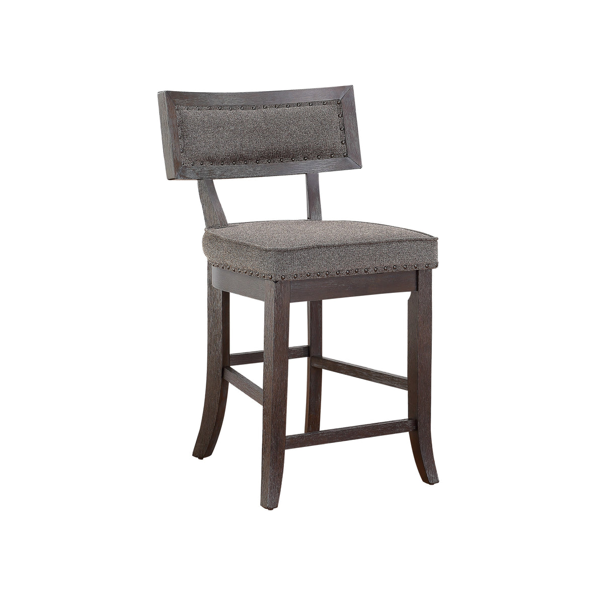 Oxton Dark Cherry/Gray Fabric Extendable Counter Height Set 5655
