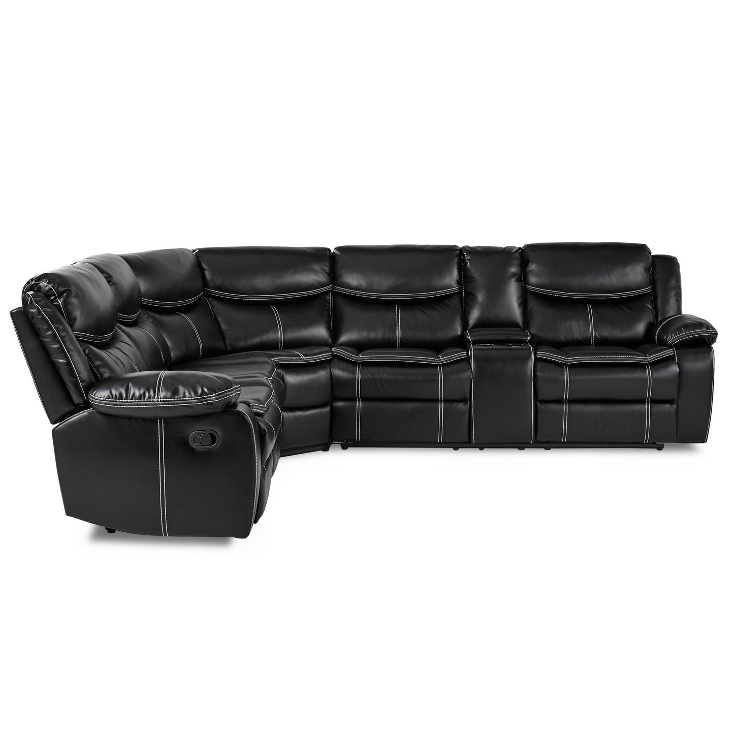 Bastrop Black Reclining Sectional 8230