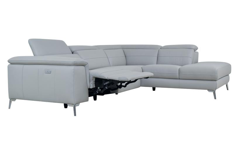 Cinque Power TOP GRAIN LEATHER Sectional 8256