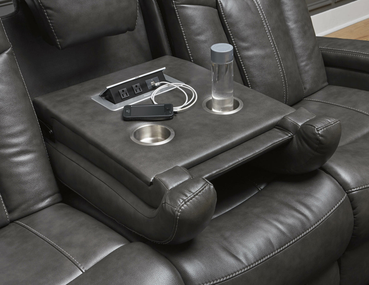 Turbulance Quarry Power Reclining Sofa and Loveseat 85001