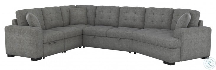 Logansport Grey Sectional with Pull out Bed 9401