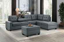 Load image into Gallery viewer, Maston Dark Gray Sectional without  Ottoman 9507