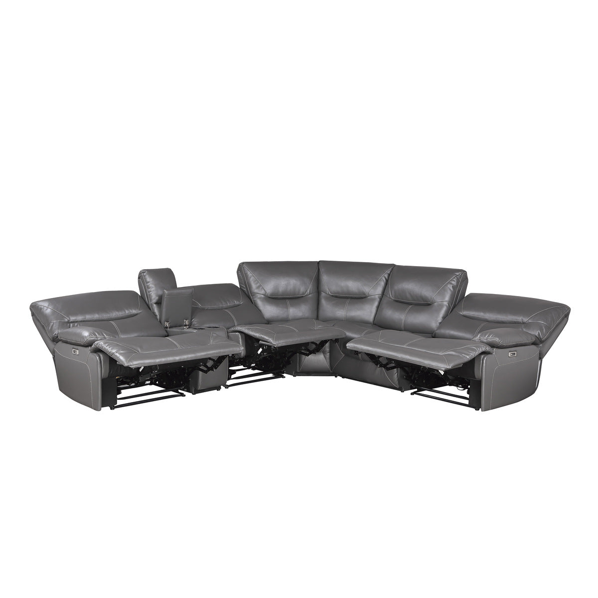 Dyersburg Grey POWER Reclining Sectional 9579