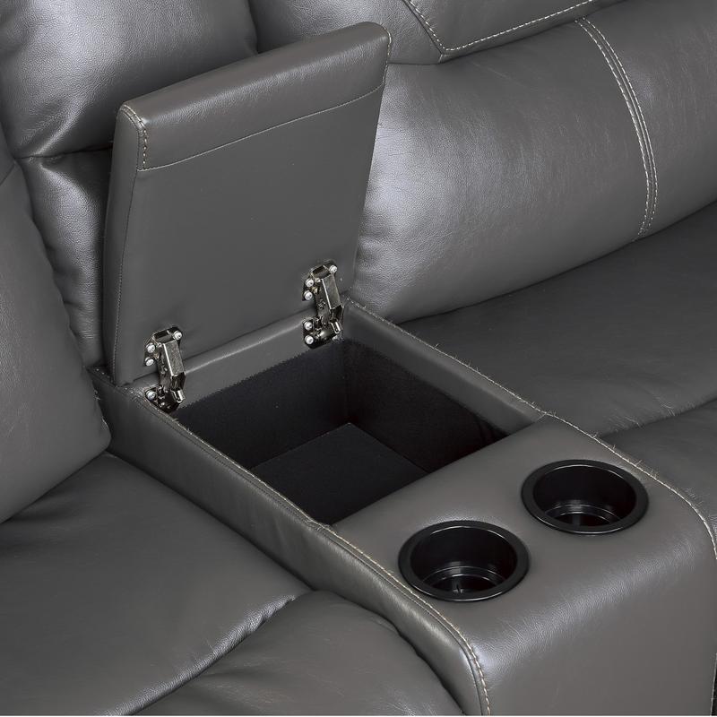Dyersburg Grey POWER Reclining Sectional 9579