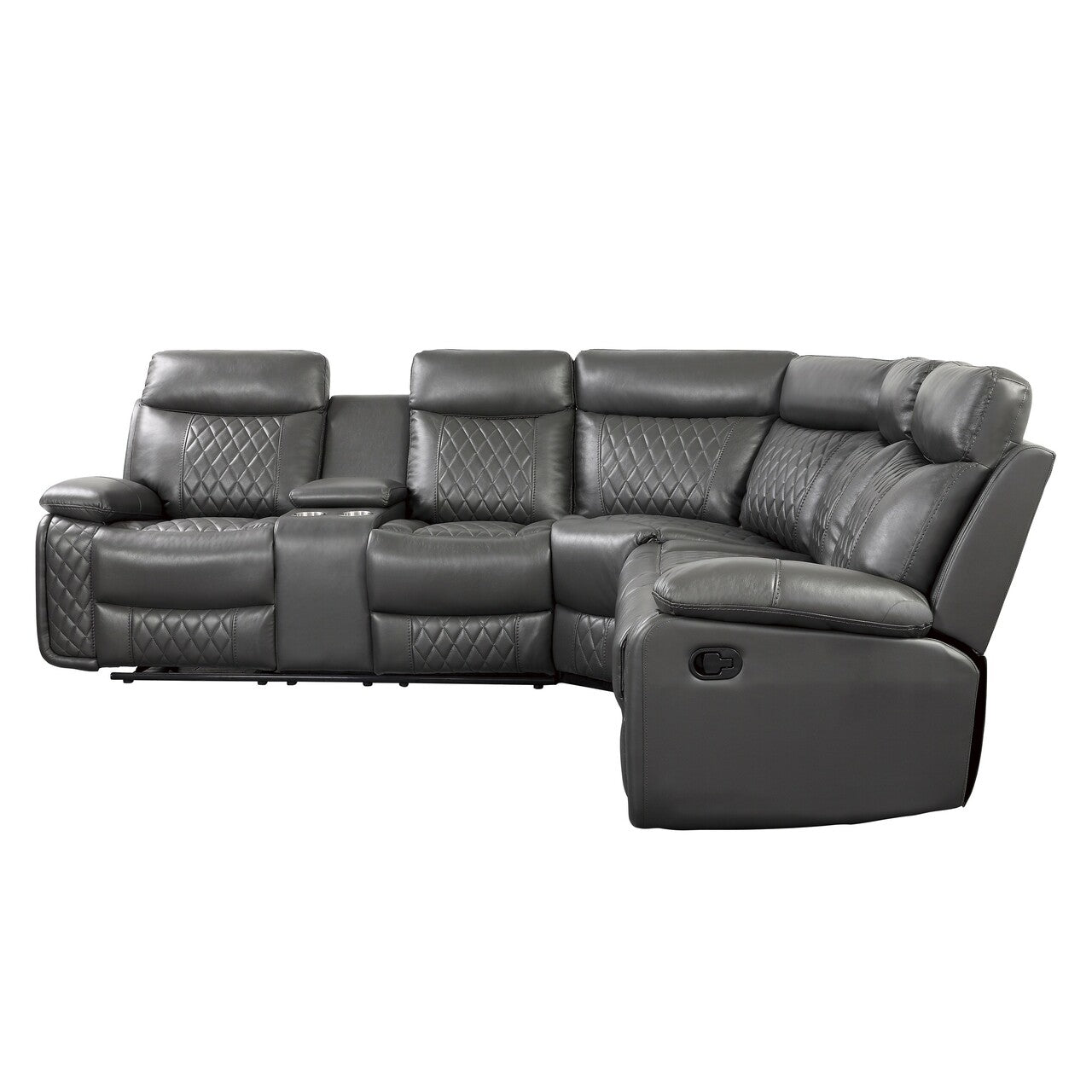 Socorro Gray Reclining Sectional 9599