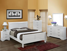 Load image into Gallery viewer, Louis Philip White King Sleigh Bed