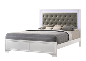 Lyssa LED Frost Upholstered Panel Bedroom Set | B4310