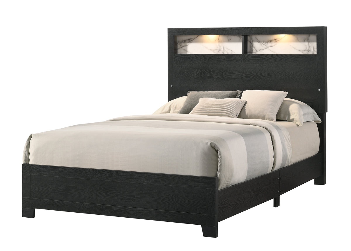 Cadence Black LED Panel Bedroom Set
B4510
