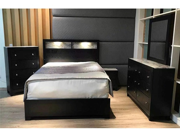 Cadence Black LED Panel Bedroom Set
B4510