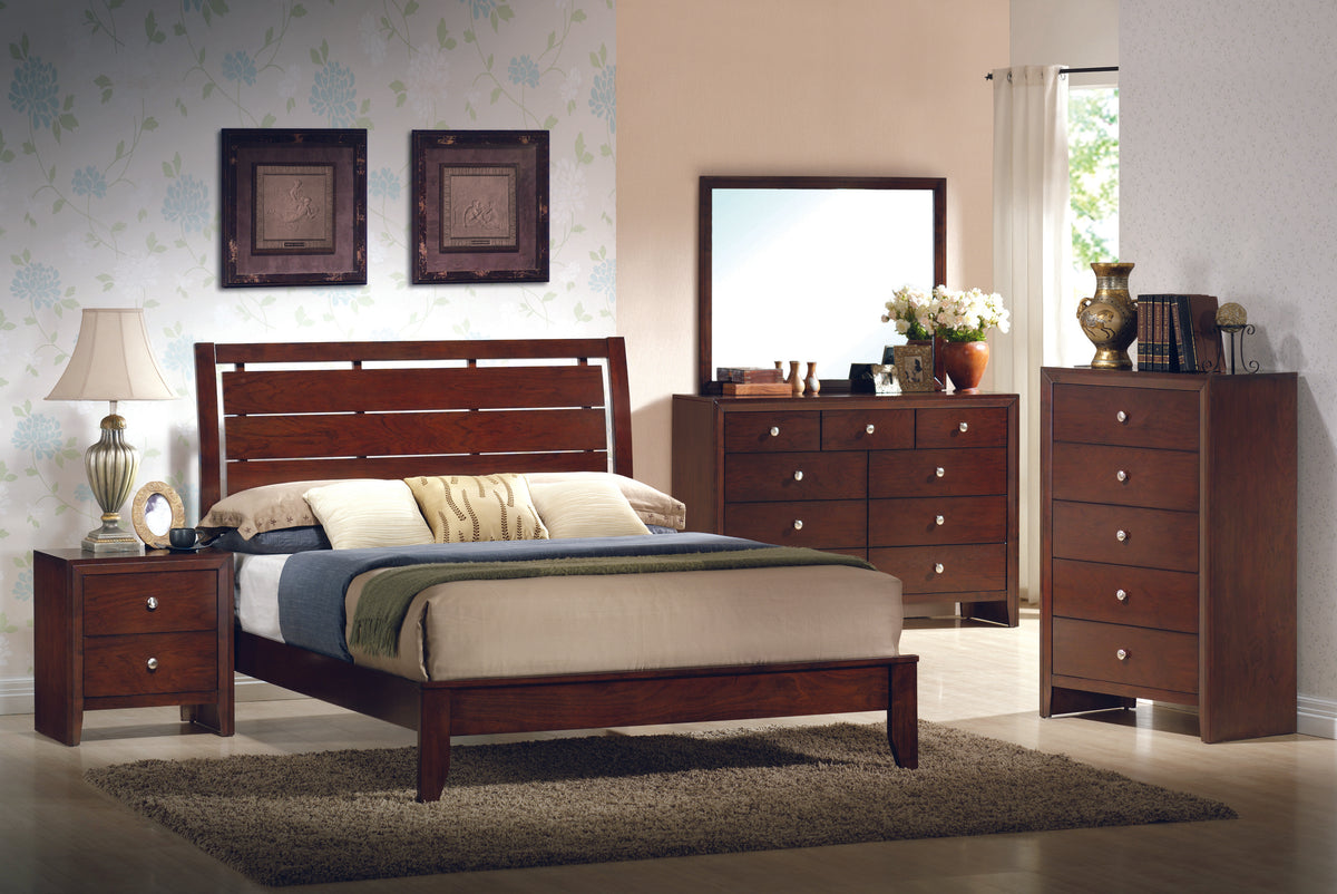 Evan Cherry Panel Bedroom Set | B4700