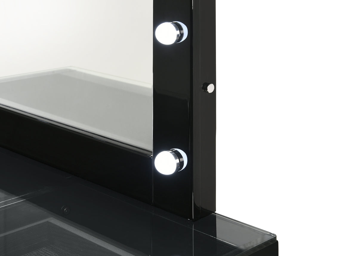 Morgan Black Makeup Vanity Set with Lighted Mirror
B4851