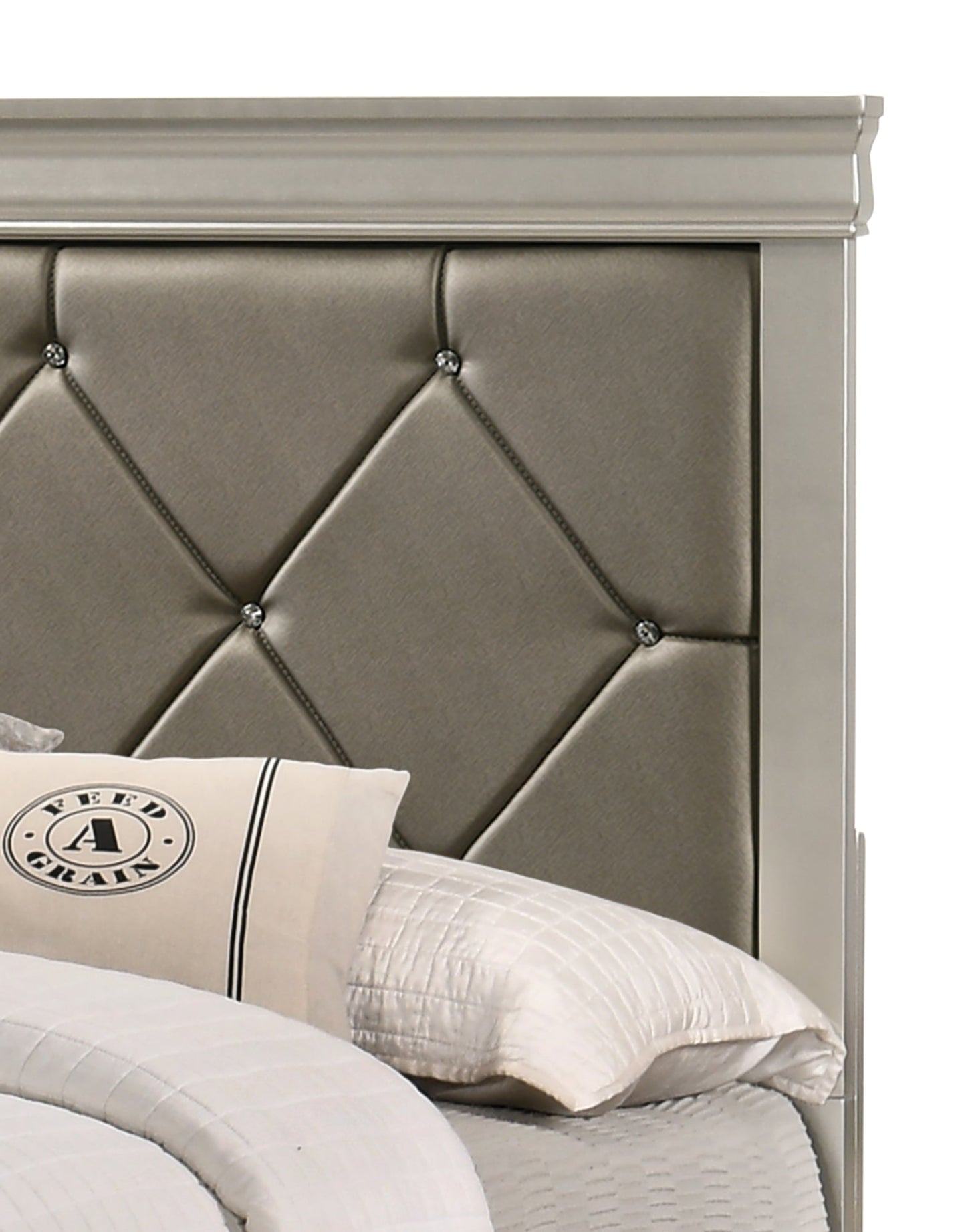Amalia Silver Panel Bedroom Set | B6910