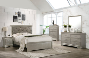Amalia Silver  Panel Bedroom Set | B6910