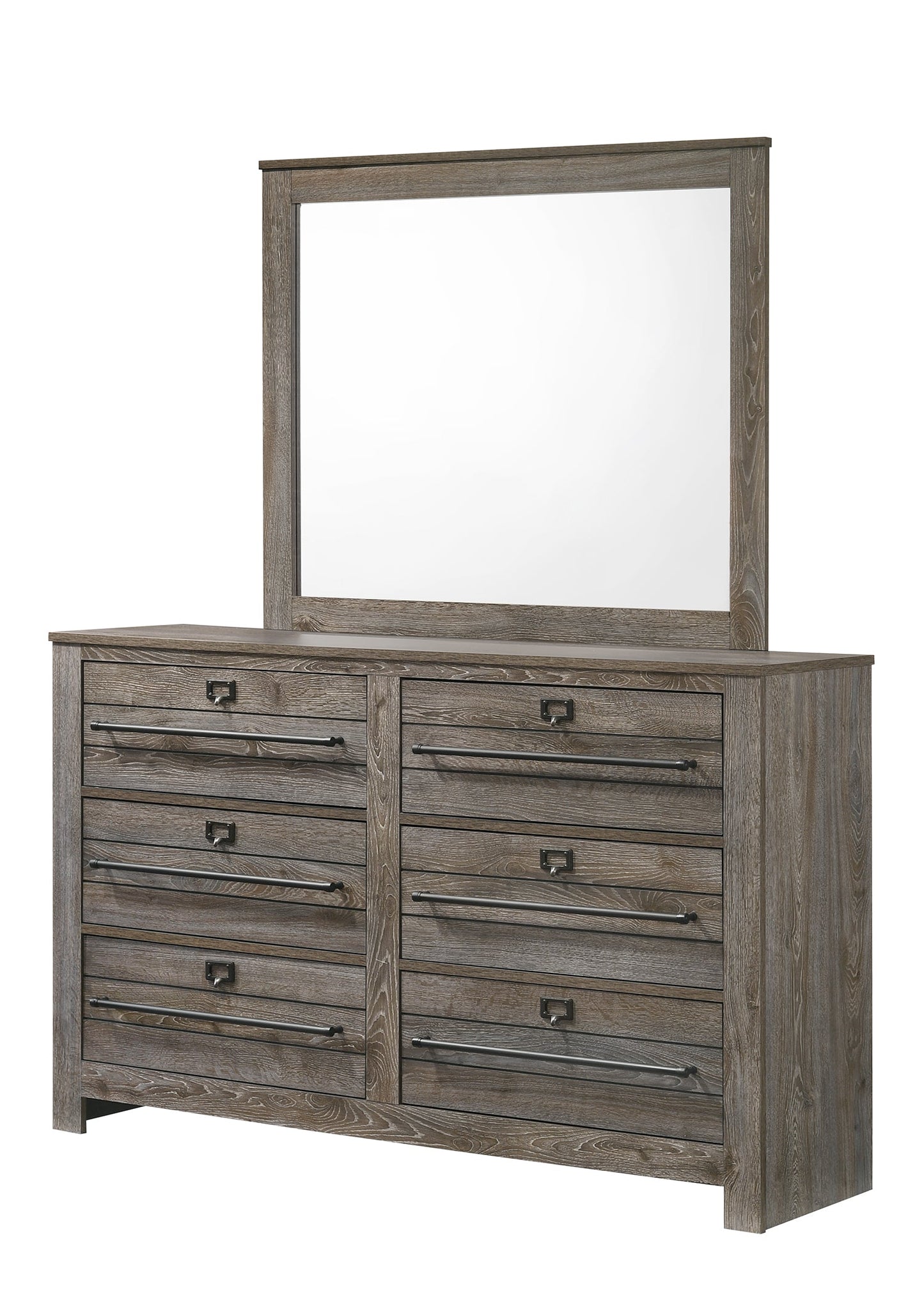 Bateson Brown Panel Bedroom Set |B6960