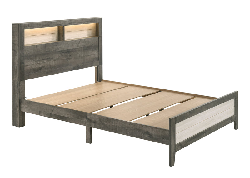 Rhett Brown/Cream LED Platform Bedroom Set B8170