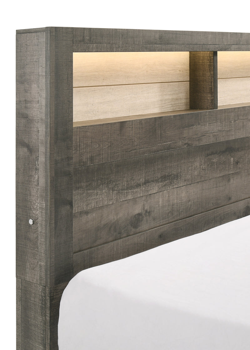 Rhett Brown/Cream LED Platform Bedroom Set B8170