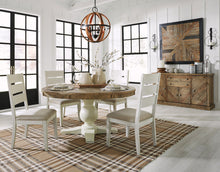 Load image into Gallery viewer, Grindleburg Light Brown-White Round 5pc Dining Room Set | D754