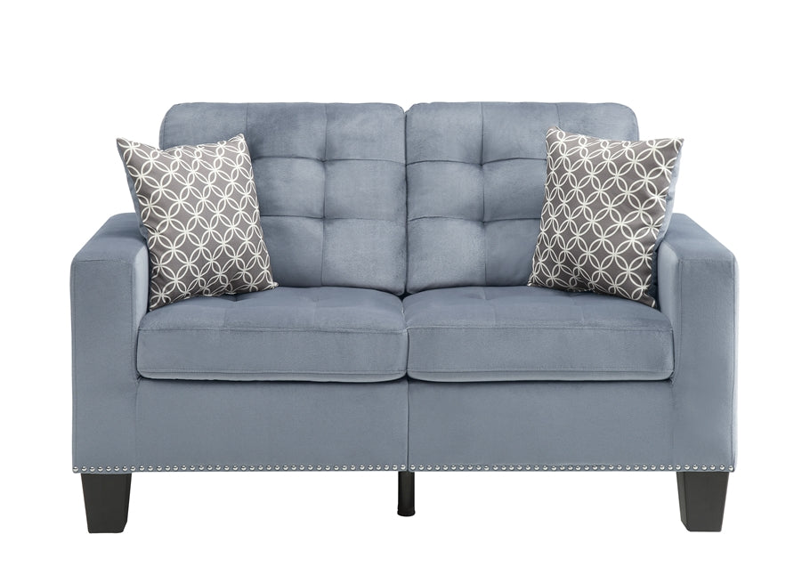 Lantana Gray Sofa and Loveseat 9957