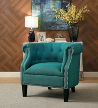Load image into Gallery viewer, Karlock Teal Accent Chair 1220