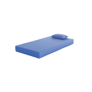 iKidz 7" Blue Memory Foam Twin Mattress In A Box and Pillow
