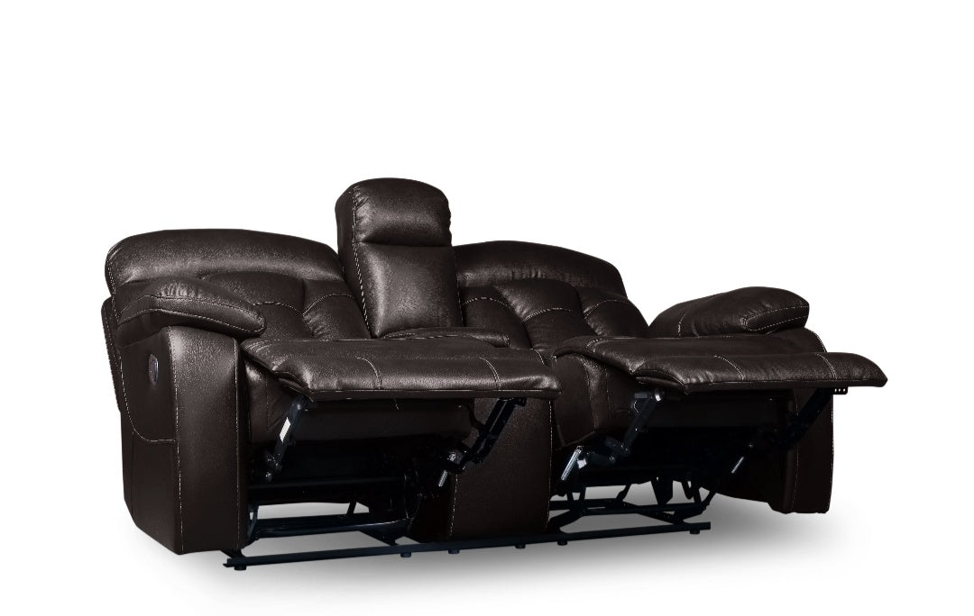 Claire Brown POWER Reclining Sofa and Loveseat SH3216