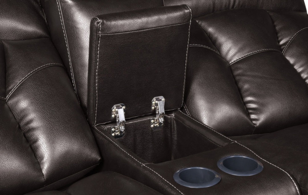 Claire Brown POWER Reclining Sofa and Loveseat SH3216