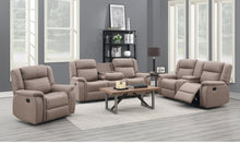 Load image into Gallery viewer, Max Tan 3pc  Reclining Set S7330