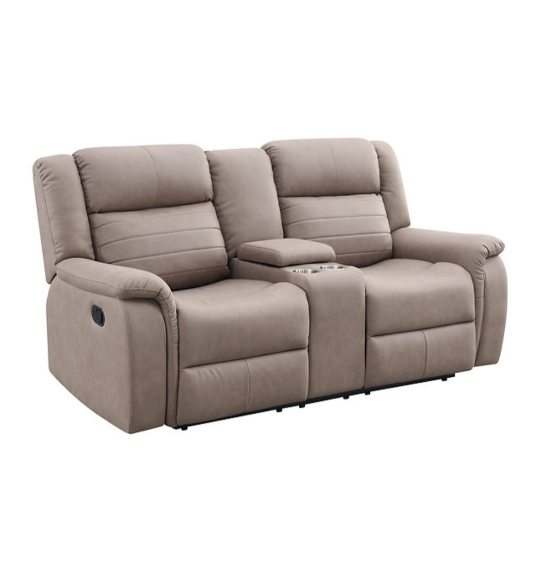 Max Tan 3pc Reclining Set S7330