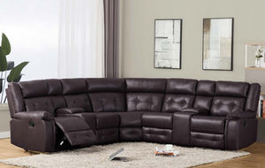 Arny Brown Reclining Sectional SH3212
