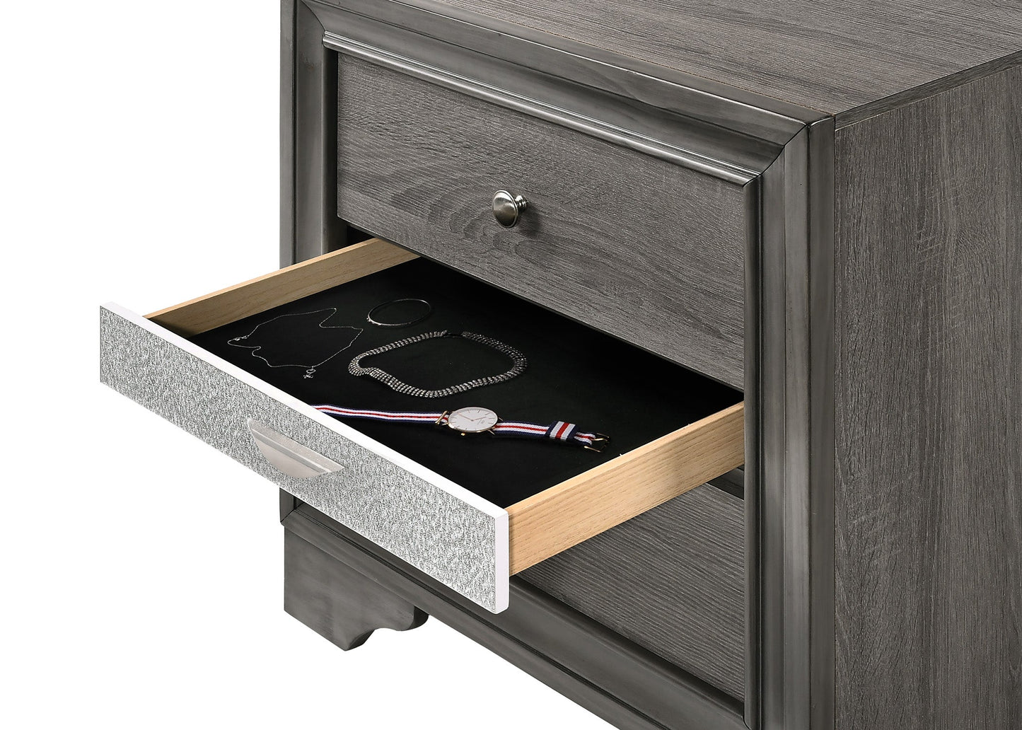 Regata Gray Storage Platform Bedroom Set | B4650 - Harwin Furniture