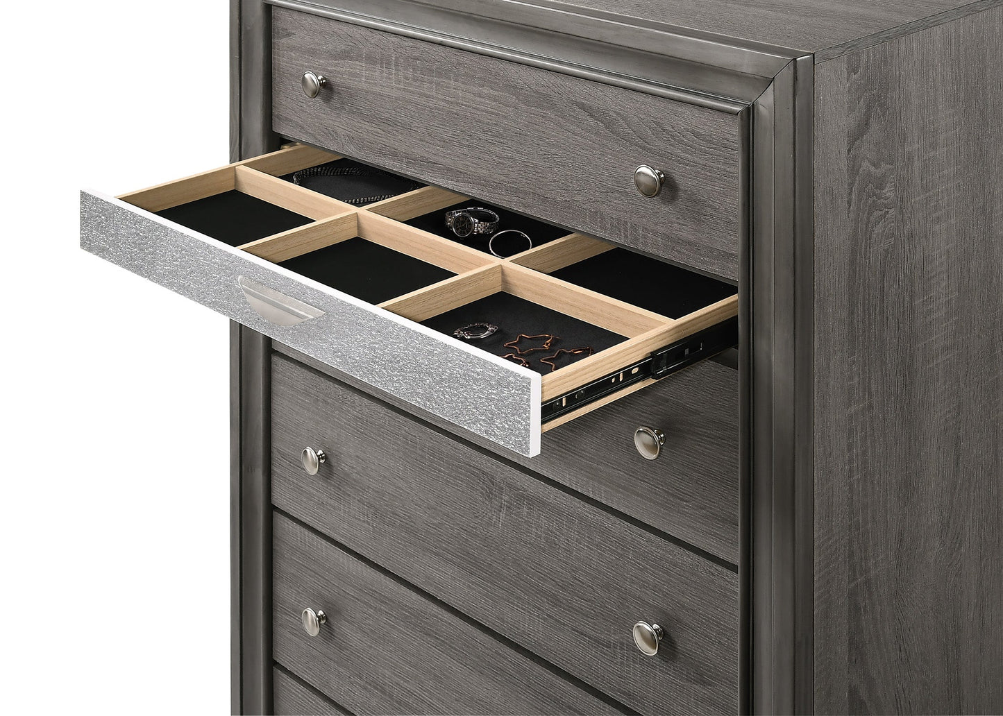 Regata Gray Storage Platform Bedroom Set | B4650 - Harwin Furniture