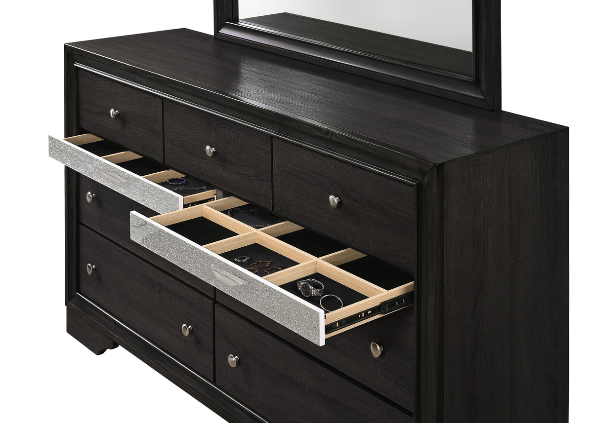 Regata Black Storage Bedroom Platform Set | B4670 - Harwin Furniture