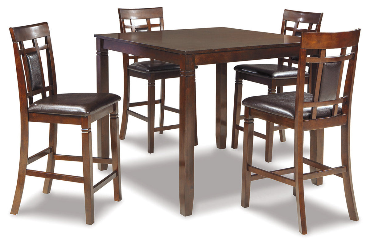 Bennox Brown 5-Piece Counter Height Set
D384-223