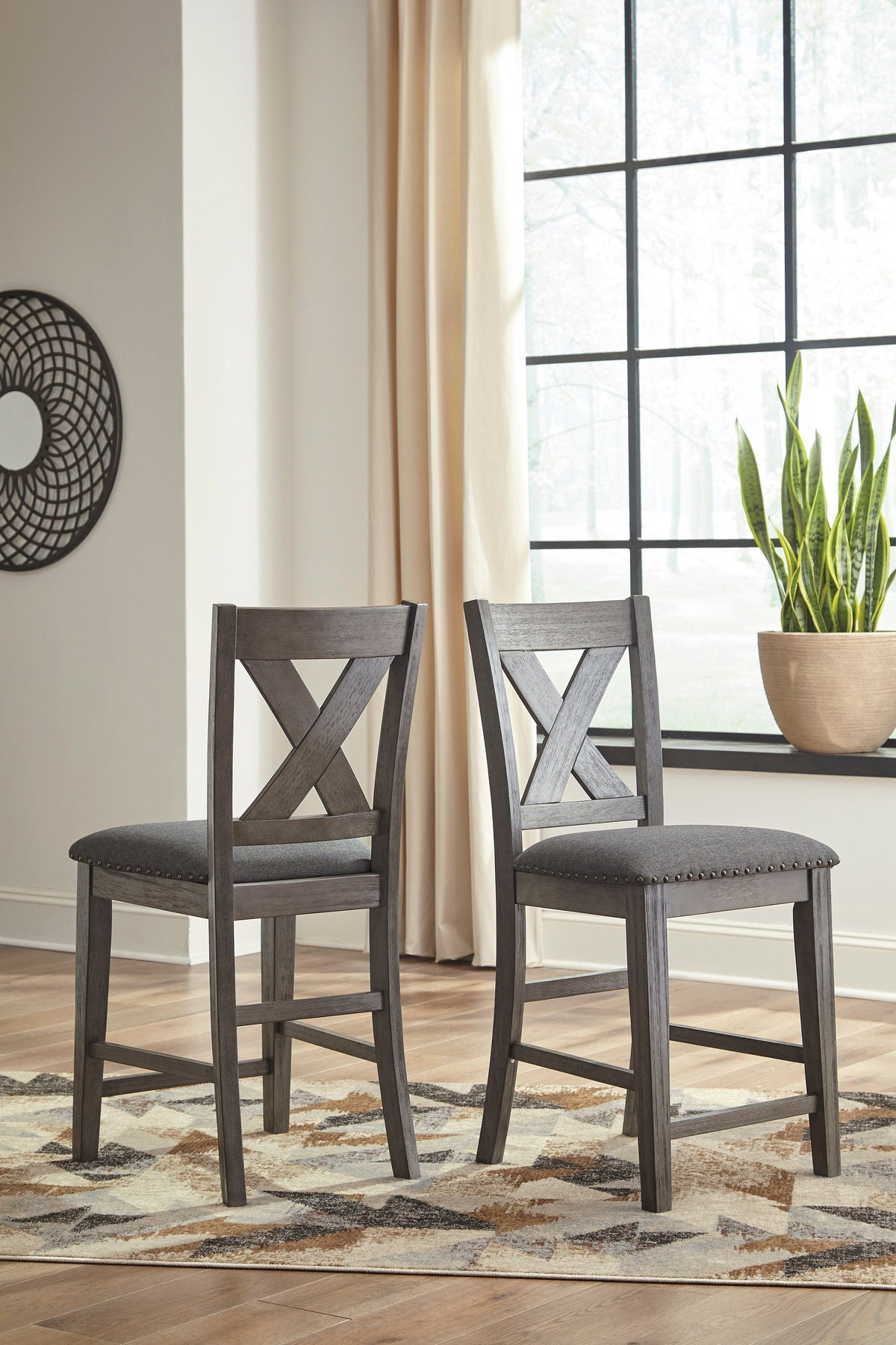 Caitbrook Gray 5-Piece Counter Height Set
D38813