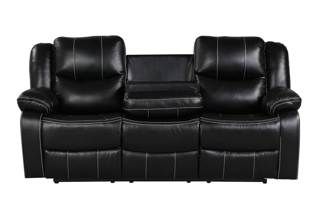 Carter Black PU 3pc Reclining Set