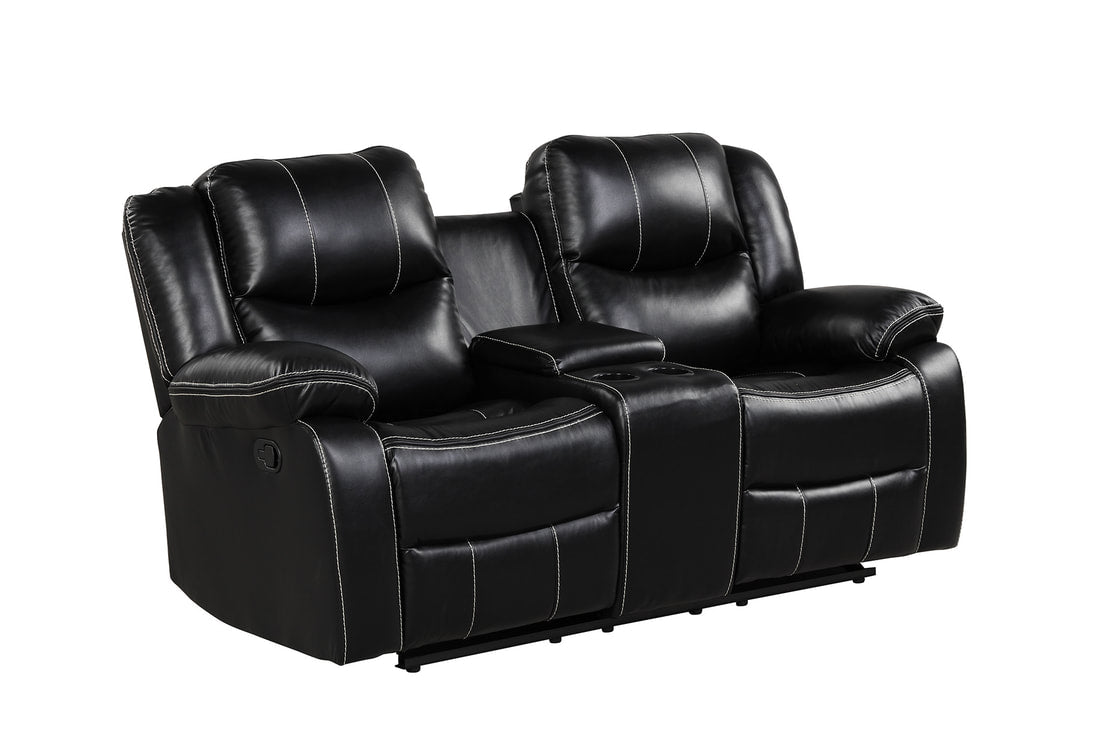 Carter Black PU 3pc Reclining Set