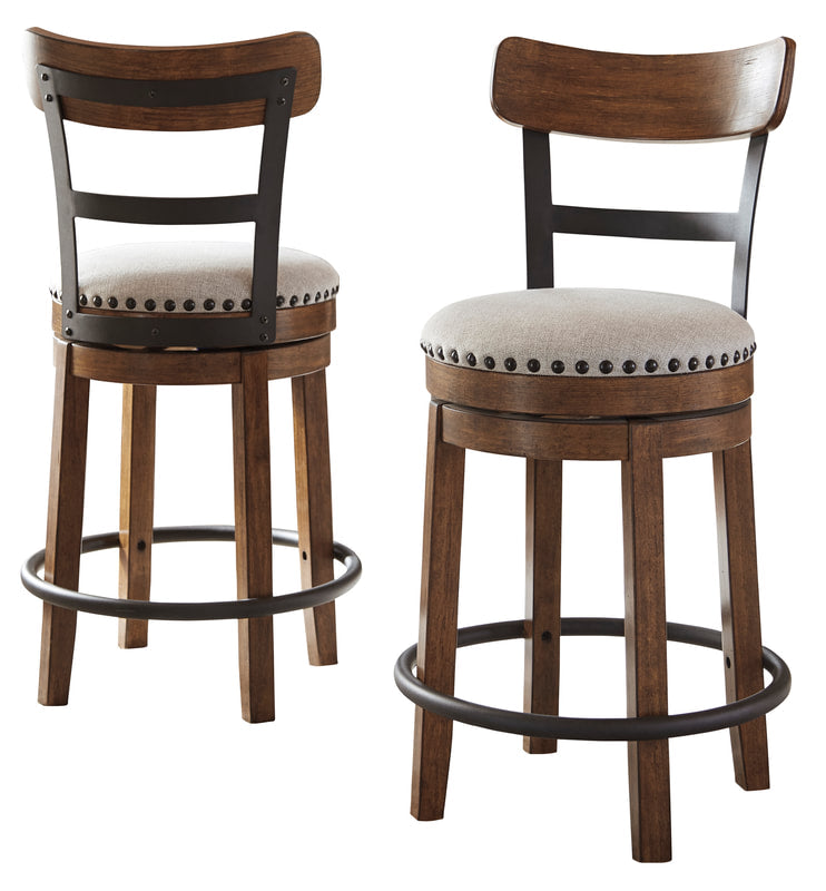 Valebeck Brown Swivel Barstool D546-430