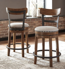 Load image into Gallery viewer, Valebeck Brown Swivel Barstool D546-430