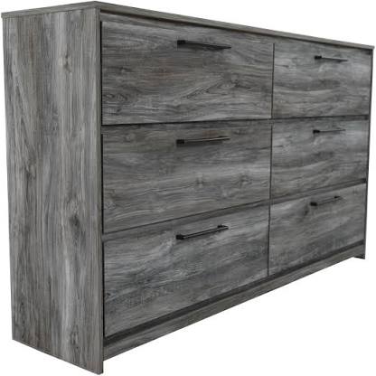 Baystorm Gray LED Storage Platform Bedroom Set B221