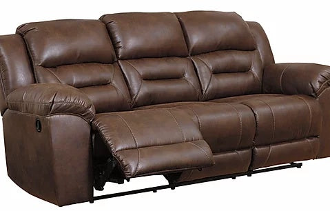 Stoneland Chocolate Reclining Sofa and Loveseat 39904