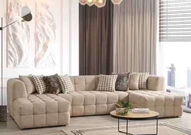 Florida Brown Double Chaise Sectional