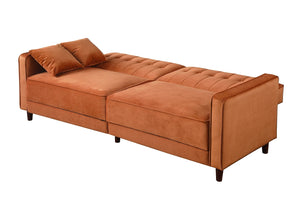 Cozy Rust Sofa and Loveseat S350