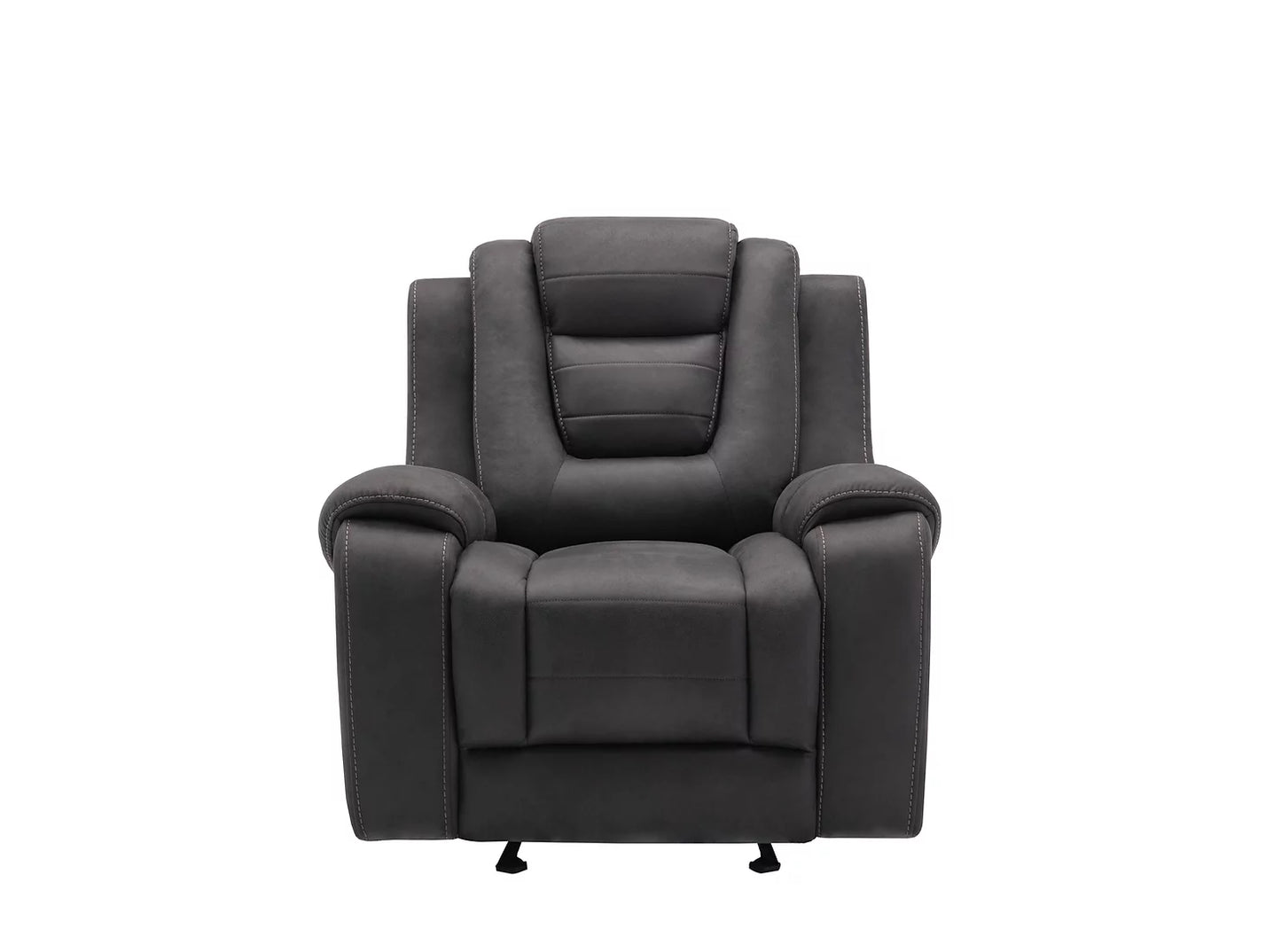 Galaxy Grey Fabric 3pc Reclining Living Room Set S9009