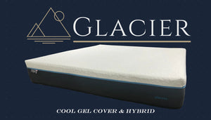 Glacier 12" Gel Hybrid King Mattress (Cool Gel Cover)