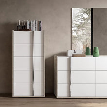 Load image into Gallery viewer, Treviso Collection White/Grey Italian Bedroom Set