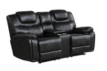 Load image into Gallery viewer, Galveston OVERSIZED Black 3pc Reclining Set