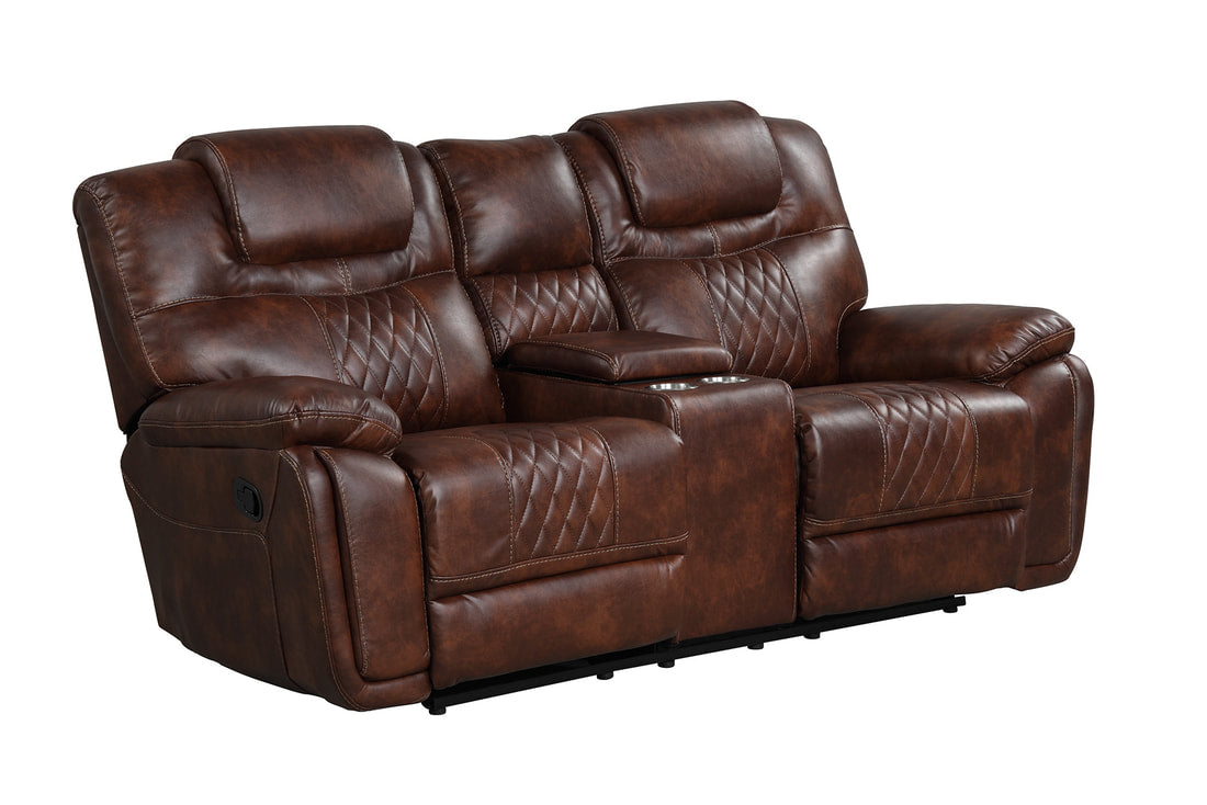 Galveston OVERSIZED Brown 3pc Reclining Set