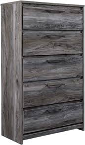 Baystorm Gray LED Storage Platform Bedroom Set B221