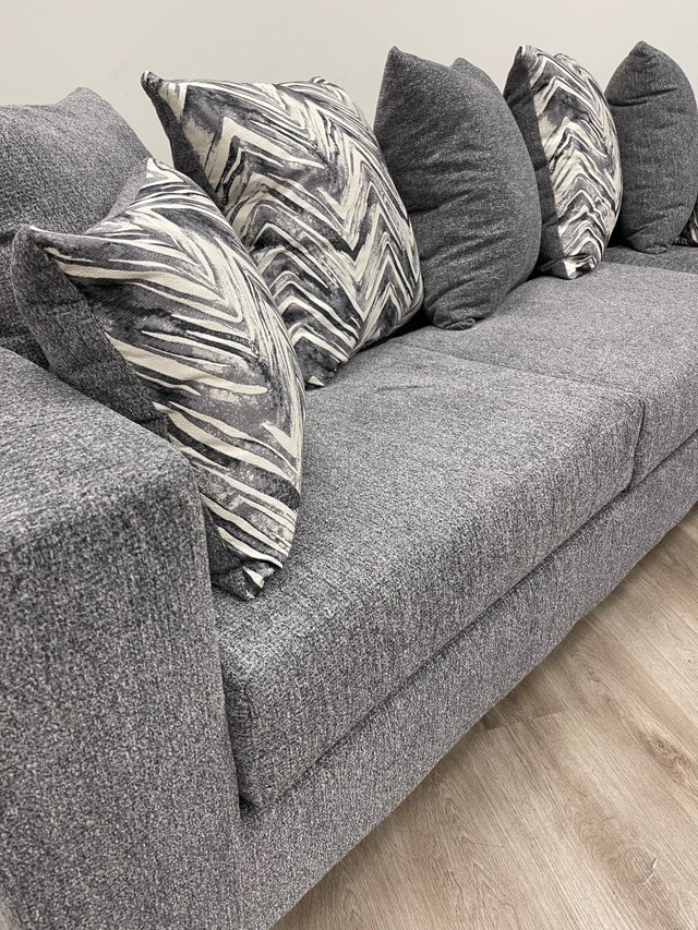 Charcoal Thick Fabric Sectional 110